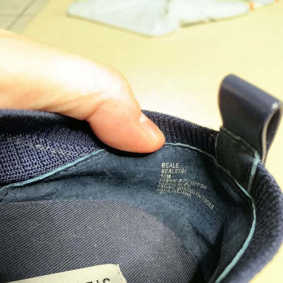 Steve Madden BEALE Sz 10 Navy Knit Fabric Slip On Low Top Shoes Womens Comfort - Picture 11 of 11